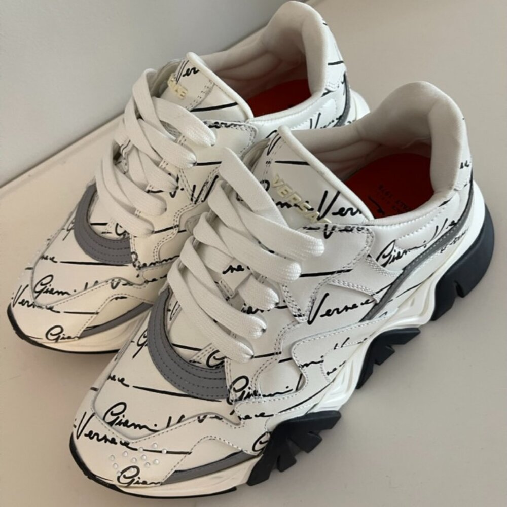 Authentic Versace Logo Sneakers - image 1